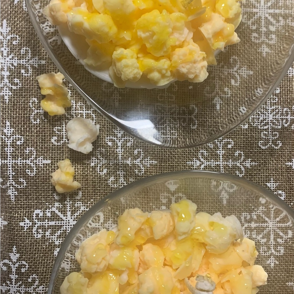 Hot buttered popcorn candle.
